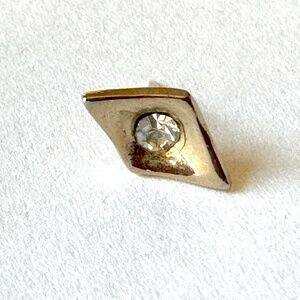 Vintage Tie Tack, Minimalist Diamond Design